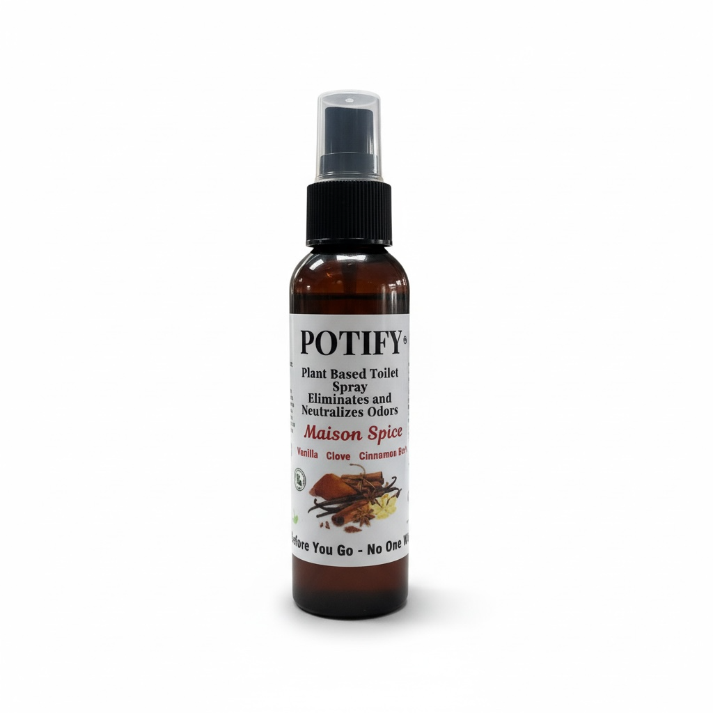 Potify Plant Based Toilet Spray (Maison Spice) Before You Go Spray